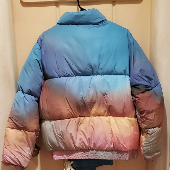 Colorful Gradient Puffer Jacket and Pants Set Size XL/0X Pantone X Forever 21 - Picture 5 of 6